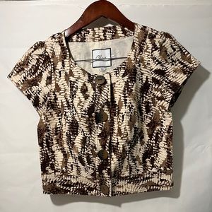 Snake print buttoned Chaus blouse